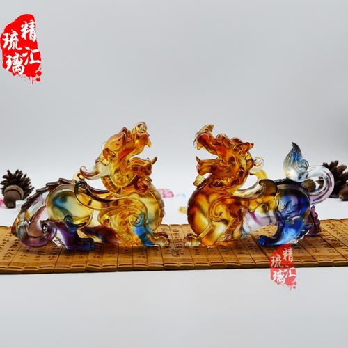招财辟邪琉璃貔貅摆件 风水摆件礼品 广州琉璃批发厂家